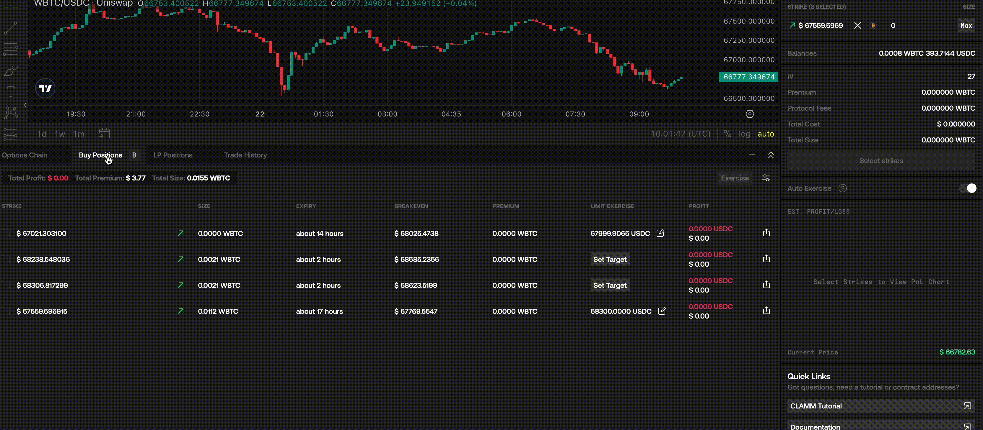 Limit Exercise Feature